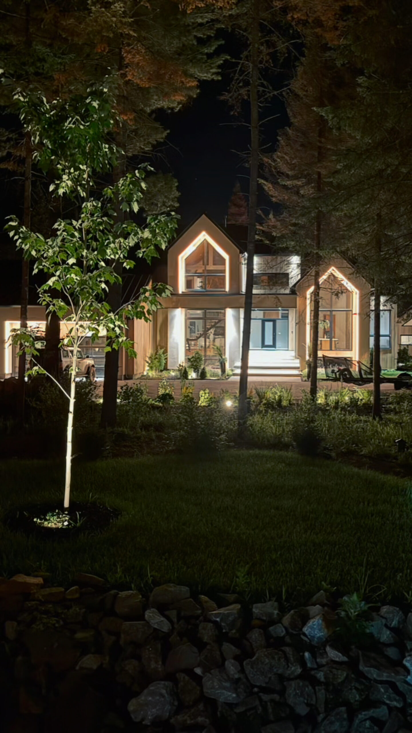 Résidence Archambault — éclairage architectural IllumiDEL